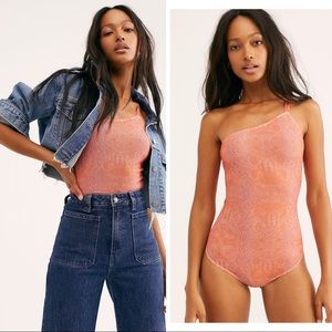 NEW Free People Zahida Mesh Bodysuit Snake